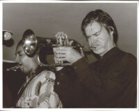 Tom Harrell playing the flügelhorn and Don Braden playing the tenor sax, Los Angeles, August 1996 [descriptive]