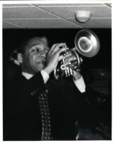 Wynton Marsalis playing the trumpet, 1986 [descriptive]