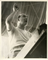 William Steinberg conducting in rehersal, 1957 [descriptive]