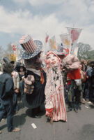 Costumed anti-war demonstrators at the 1971 Vietnam War Out Now protest, Washinton D.C