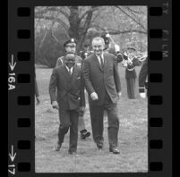 President Lyndon B. Johnson and Upper Voltian President Maurice Yaméogo, 1965 [16A]