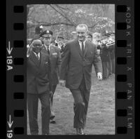 President Lyndon B. Johnson and Upper Voltian President Maurice Yaméogo, 1965 [18A]