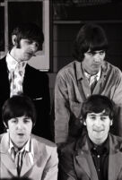 The Beatles at a press conference in Washington D.C. during 1966 American tour