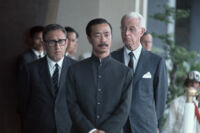 Henry Kissinger with South Vietnamese Vice Premier Nguyen Cao Ky and Ellsworth Bunker in Saigon