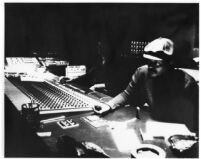 Horace Tapscott recording at United Western Recorders on Sunset Blvd. [descriptive]
