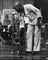 Joseph Jarman with Roscoe Mitchell (background), 1979 [descriptive]