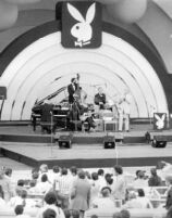 Benny Goodman playing at the Playboy Jazz Festival at the Hollywood Bowl, circa 1979? [descriptive]
