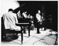 Red Holloway Quintet at the Kinsey Auditorium, Museum of Science and Industry at Exposition Park in Los Angeles [descriptive]