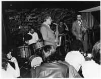 Art Pepper Quintet with guest, Lee Konitz at Donte's, North Hollywood [descriptive]