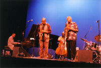 George Cables, Henry Franklin, Sonny Fortune, and Frank Morgan at the KiMo Theatre in Albuquerque, 2003 [descriptive]