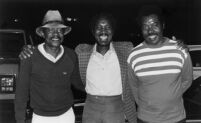 Bobby Brooks, Clarence Johnston and Harold Howard at the Hollywood Bowl, 1983 [descriptive]