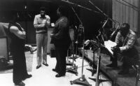 Alphonso White, Kaeef, Jeff Clayton and Wilbert "Jiggs" Helmsley in Los Angeles, 1981 [descriptive]