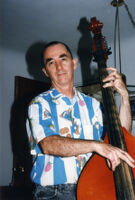 Dave (David) Parlato playing double bass in Albuquerque, New Mexico, 1996 [descriptive]