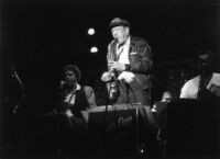 Ernie Royal playing the alto saxophone in Los Angeles, 1985 [descriptive]