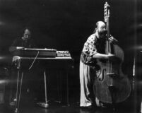 Don Preston with Buell Neidlinger performing wtih The El Monte Art Ensemble in Los Angeles, 1976 [descriptive]