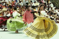 Ejutla de Crespo, dancing with skirts, 1985