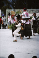 Santa Catarina Estetla, dancers holding leaves, 1985