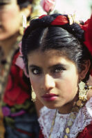 Tehuantepec, woman dancer close-up, 1982 or 1985