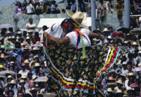 Tlaxiaco, dancing with skirts, 1982 or 1985