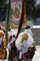 Juchitan, women and banner, 1982 or 1985