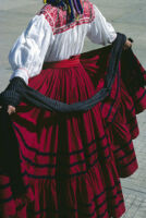 Ejutla de Crespo, back view of girl dancer, 1982