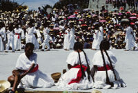 Betaza, dancers with braided hair, 1982 or 1985