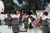 Santa Catarina Estetla, dancers holding leaves, 1985