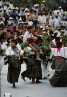 Santa Catarina Estetla, dancers holding leaves, 1985