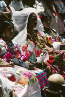 Guelaguetza[?], women dancers group 2, close-up, 1982 or 1985, [view 3]