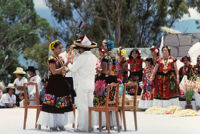 Juchitan, dancers and chairs, 1982 or 1985