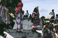 Tuxtepec, women holding pineapples, 1985