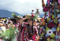 Tuxtepec, women dancers holding pineapples, 1985