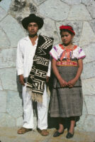 Santa Catarina Estetla, boy and girl in costume, 1985