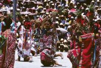 Tuxtepec, women holding pineapples, 1985