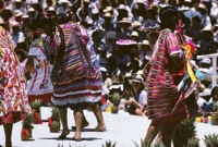 Tuxtepec, women dancers and pineapples, 1985