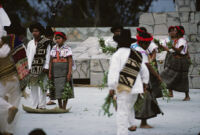 Santa Catarina Estetla, dancers holding leaves, 1985