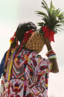 Tuxtepec, women holding pineapples, 1985