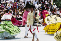 Ejutla de Crespo, dancing with skirts, 1985