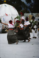 Santa Catarina Estetla, dancers holding leaves, 1985