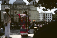 Awarding of prizes[?], man and woman standing, 1985