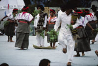 Santa Catarina Estetla, dancers holding leaves, 1985