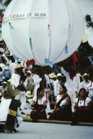 Tlacolula del Valle, performers and large balloon, 1985