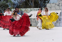 Ejutla de Crespo, dancing with skirts, 1985