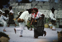 Santa Catarina Estetla, dancers holding leaves, 1985