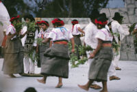 Santa Catarina Estetla, dancers holding leaves, 1985