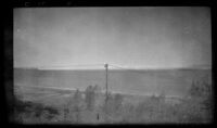 Cook Inlet, looking northwest from a bluff near Frances Wells' apartment, Anchorage, 1946