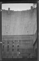 Boulder Dam, viewed from below near the Colorado River, Boulder City vicinity, 1939