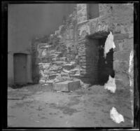 Stone walls in the San Carlos Borromeo Basilica, Carmel, 1901