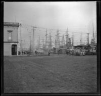 Ships in the wharf, San Francisco, 1898