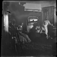 Wilhelmina Lemberger West poses with her sister-in-law and nieces, Ottumwa, 1900